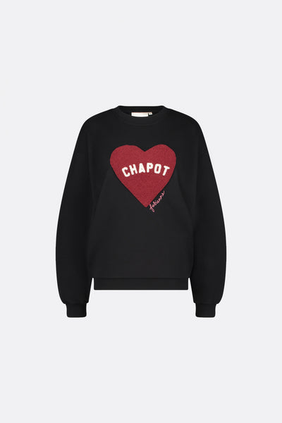 Terry Sport Heart Sweater