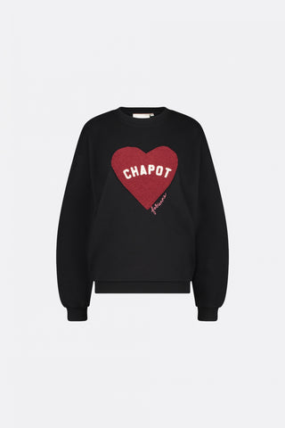 Terry Sport Heart Sweater